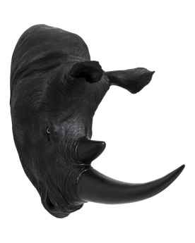 Настенный декор Rhino Head Antique Black 22x43cm