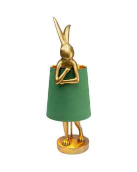 Настольная лампа Animal Rabbit Gold/Green 68cm