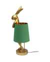 Настольная лампа Animal Rabbit Gold/Green 68cm