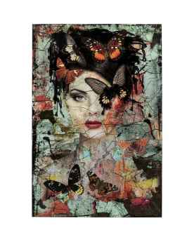Картина на стекле Lady Butterfly 100x150cm