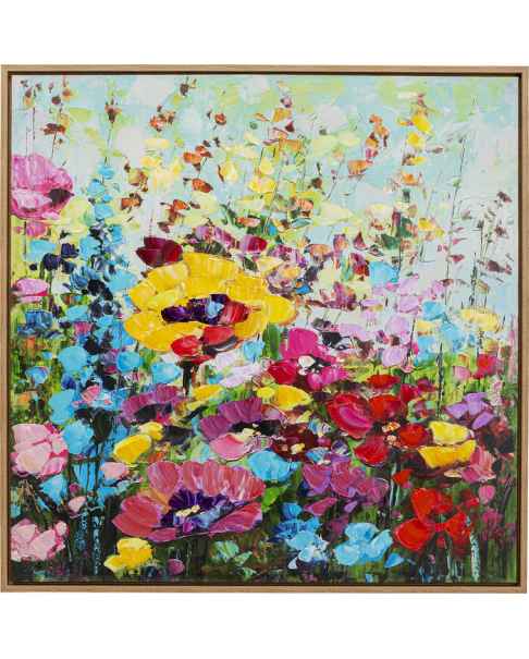 Картина в раме Flowery Meadow 100x100cm