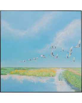 Картина в раме Flying Birds 120x120cm