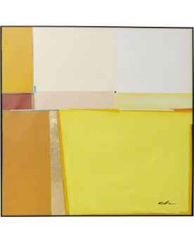 Картина в раме Abstract Shapes Yellow 113x113cm