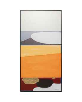 Картина в раме Abstract Shapes Orange 73x143cm