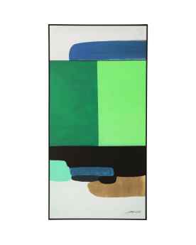 Картина в раме Abstract Shapes Green 73x143cm