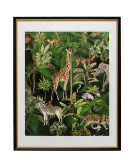 Картина в раме Animals in Jungle 80x100cm