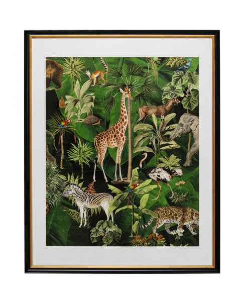 Картина в раме Animals in Jungle 80x100cm