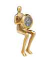 Настольные часы Sitting Man Gold 8x27cm