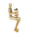 Настольные часы Sitting Man Gold 8x27cm