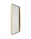 Настенное зеркало Curve Rectangular Brass 80x120cm