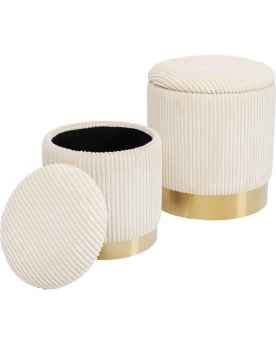 Пуф Cherry Storage Cord Creme (2/Set)