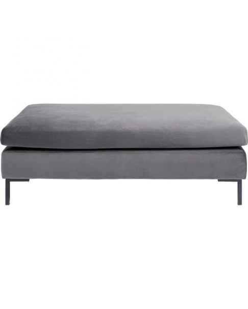 Скамья Gianni Velvet Grey Black