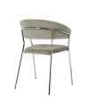 Стул с подлокотниками Belle Cord Beige Chrome (2/Set)