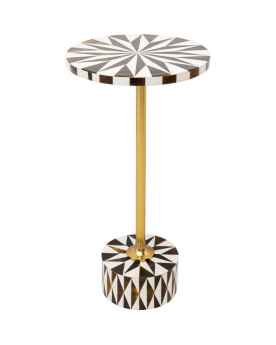 Приставной столик Domero Star Brown White Ø25cm