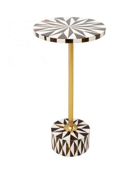 Приставной столик Domero Star Brown White Ø25cm