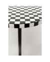 Приставной столик Domero Chess Black White Ø25cm