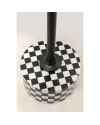 Приставной столик Domero Chess Black White Ø25cm