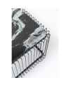 Кофейный столик Wire Glass Marble Black 145x70cm