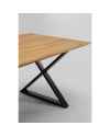 Стол Symphony Oak Cross Black 180x90cm