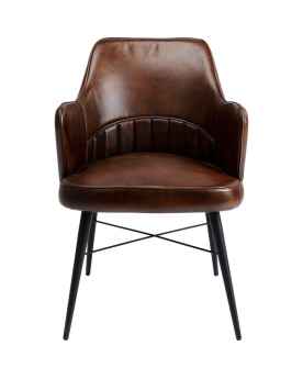 Стул с подлокотниками Rumba Leather Brown