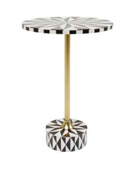 Приставной столик Domero Star Brown White Ø40cm