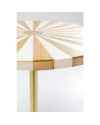 Приставной столик Domero Cirque Gold White Ø40cm