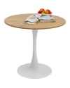 Стол Schickeria Oak White Ø80cm
