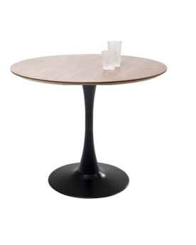 Стол Schickeria Walnut Black Ø80cm