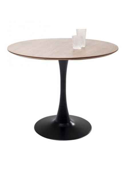 Стол Schickeria Walnut Black Ø80cm