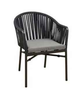 Стул с подлокотниками Santanyi Dark Grey