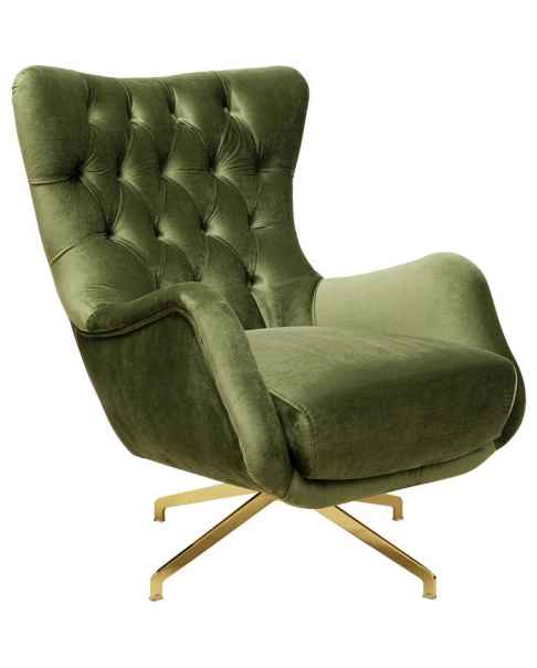 Вращающееся кресло Bellissima Velvet Green