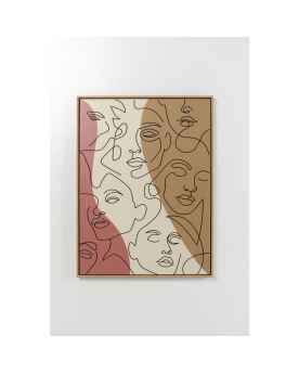 Картина в раме Faccia Arte Tri Colore 90x120cm
