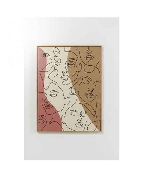 Картина в раме Faccia Arte Tri Colore 90x120cm