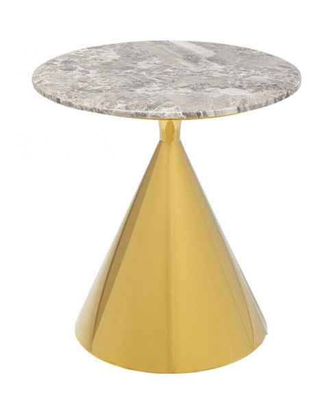 Приставной столик Rita Gold Ø50cm