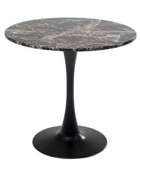 Стол Schickeria Marble Black Ø80cm