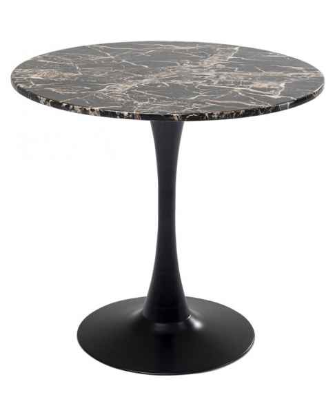 Стол Schickeria Marble Black Ø80cm