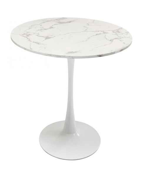 Стол Schickeria Marble White Ø80cm