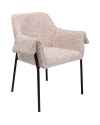 Стул с подлокотниками Bess Beige Flitter
