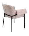 Стул с подлокотниками Bess Beige Flitter