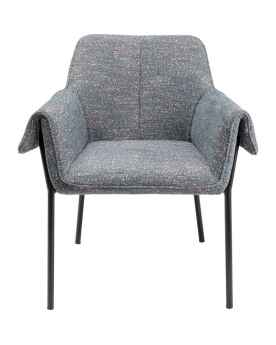 Стул с подлокотниками Bess Grey Flitter