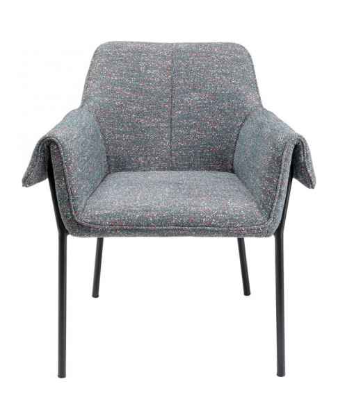 Стул с подлокотниками Bess Grey Flitter