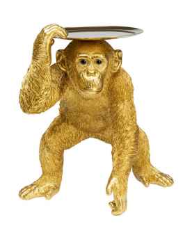 Деко фигура Butler Playing Chimp Gold 52cm