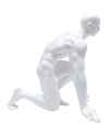 Деко фигура Runner White 25cm