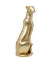 Деко фигура Sitting Leopard Gold 150cm