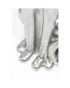 Деко фигура Sitting Leopard Silver 150cm