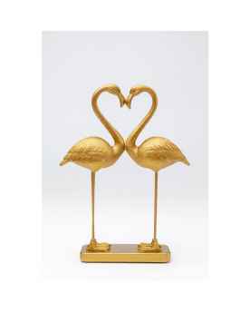 Деко фигура Flamingo Love Gold 39cm
