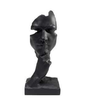 Деко обьект Quiet Face Black 31cm