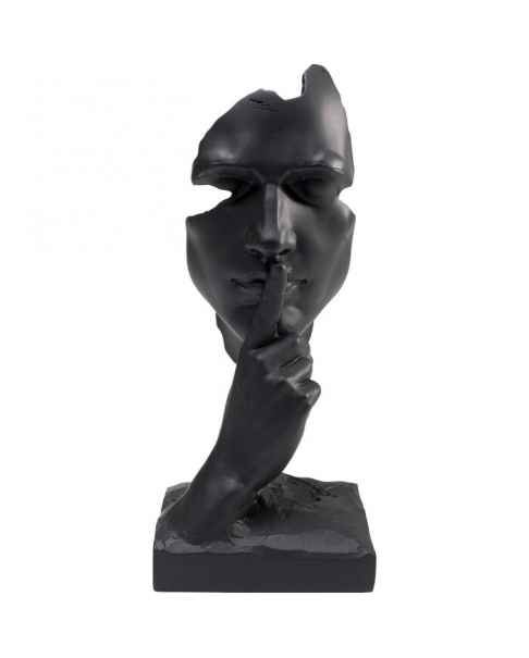 Деко обьект Quiet Face Black 31cm