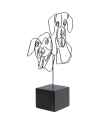 Деко обьект Wire Dog Faces 38cm Деко обьект Wire Dog Faces 38cm