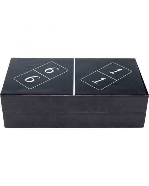 Деко обьект Domino Black 24x7cm